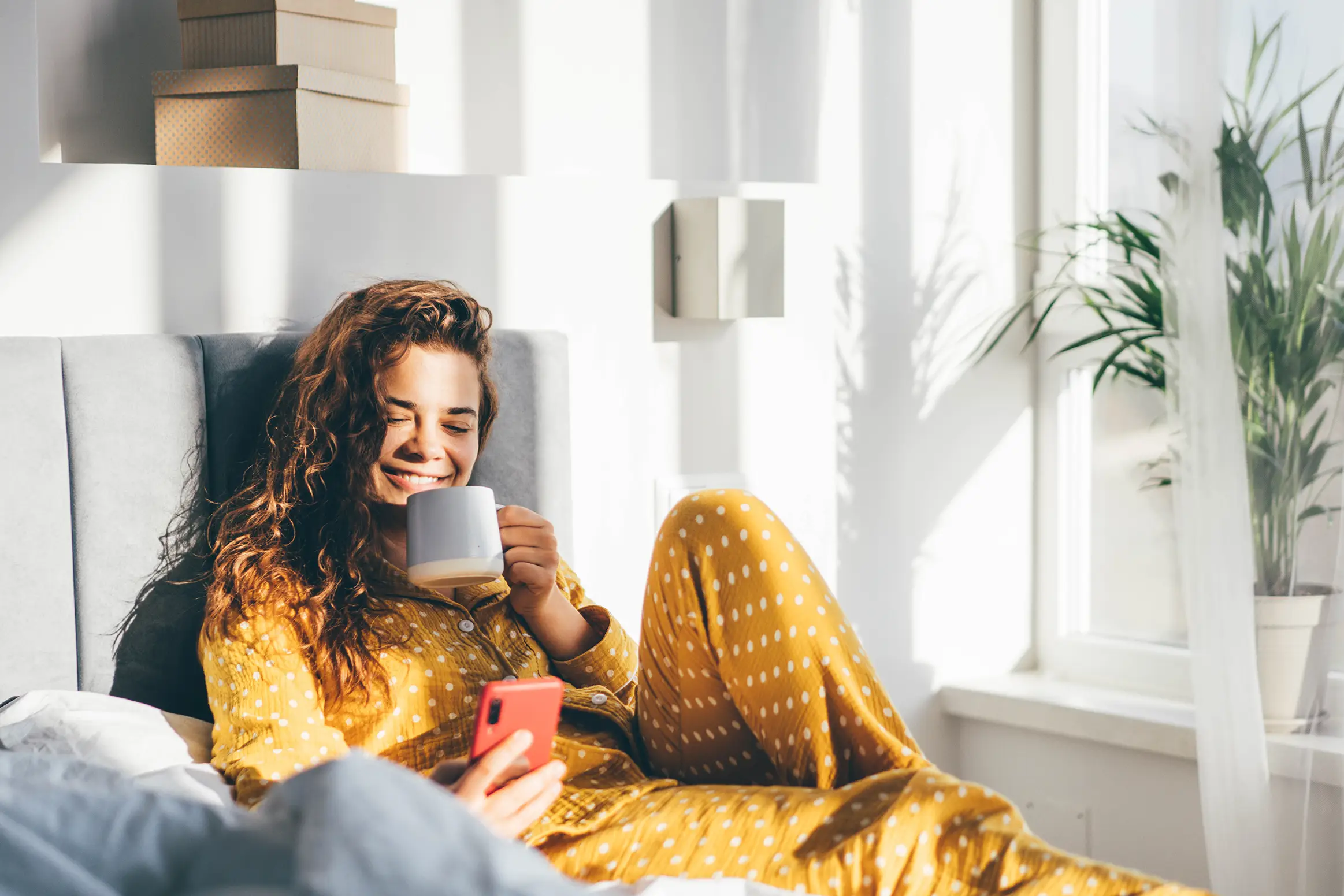 Koffie wakker worden - goedemorgen